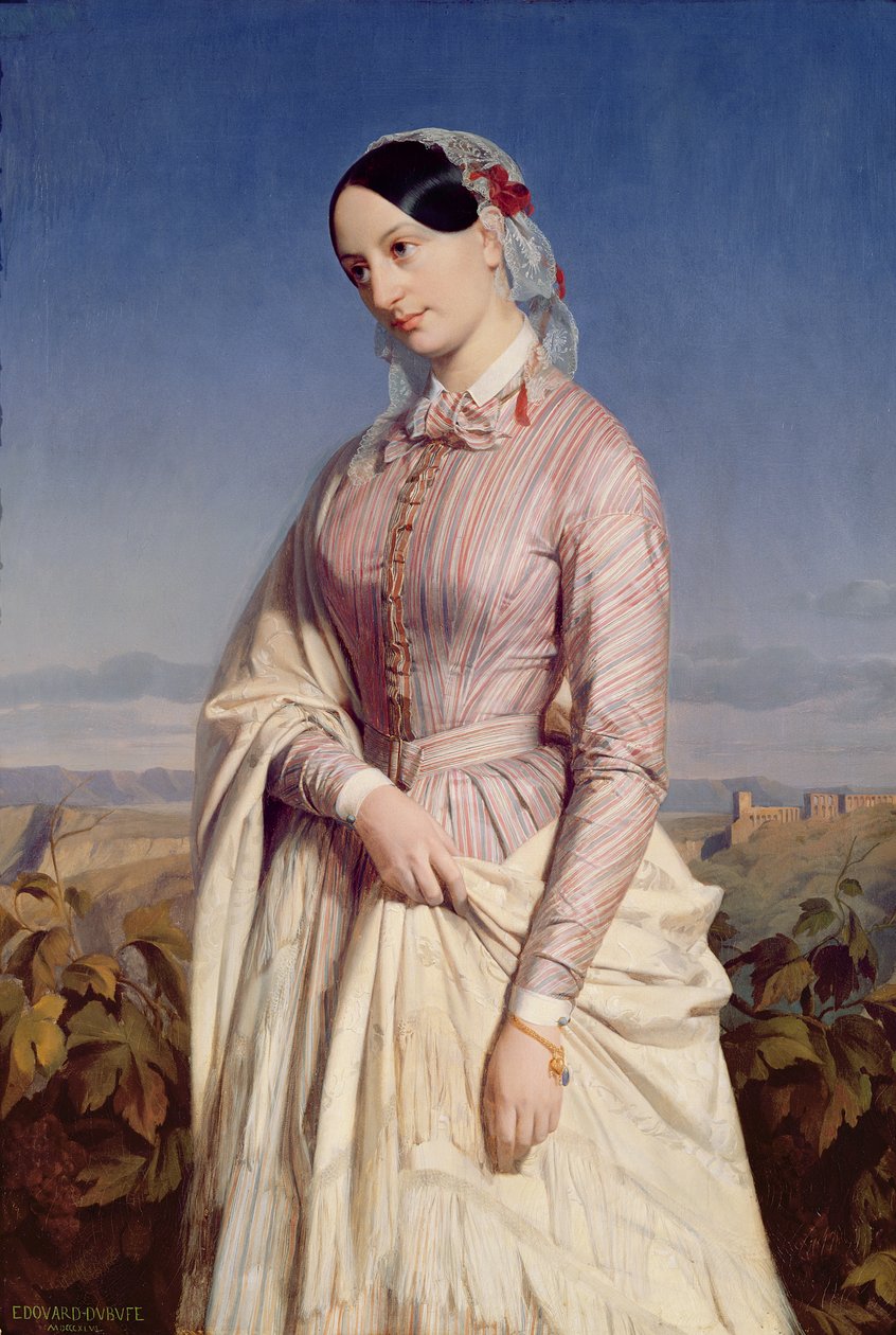 Naisen muotokuva, n. 1846 tekijältä Edouard Louis Dubufe