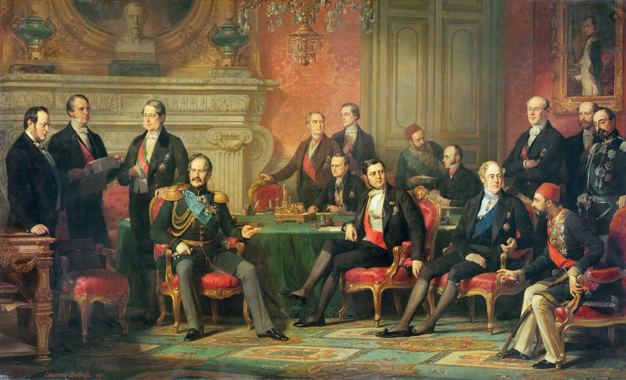 Pariisin kongressi 25. helmikuuta - 30. maaliskuuta 1856 tekijältä Edouard Louis Dubufe