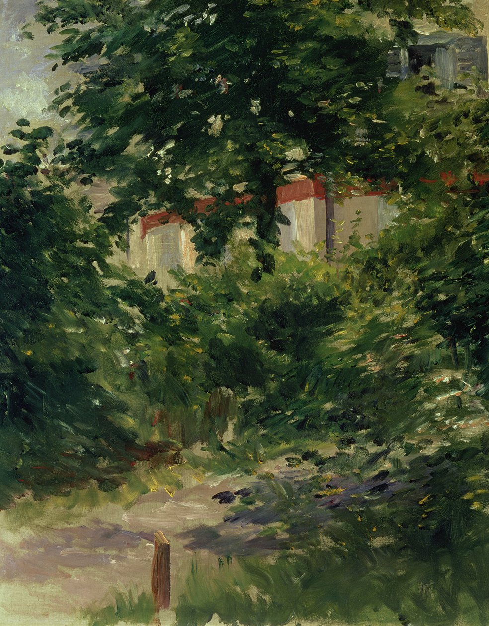 Puutarhan kulma Rueilissa, 1882 tekijältä Édouard Manet