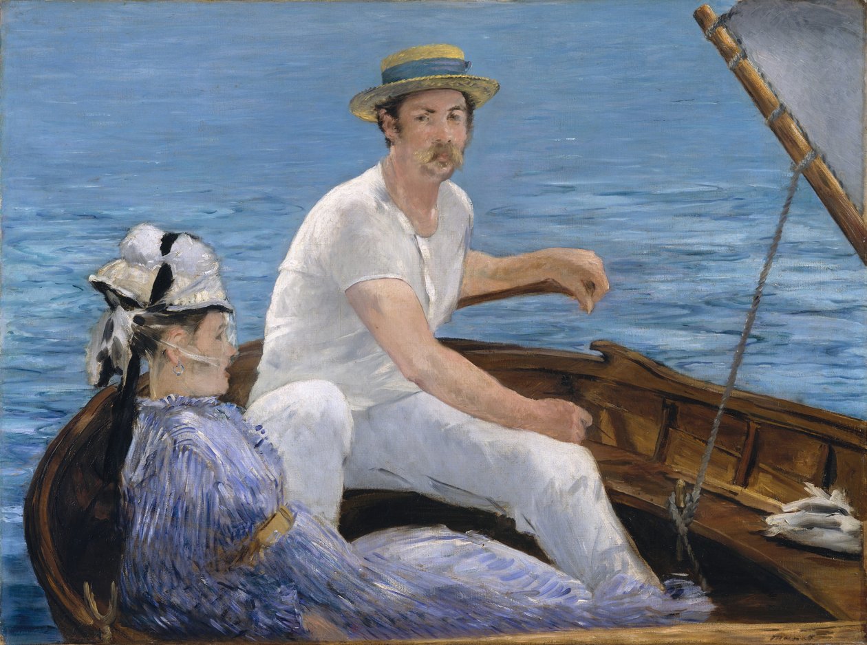 Veneily, 1874 (Öljy kankaalle) tekijältä Édouard Manet