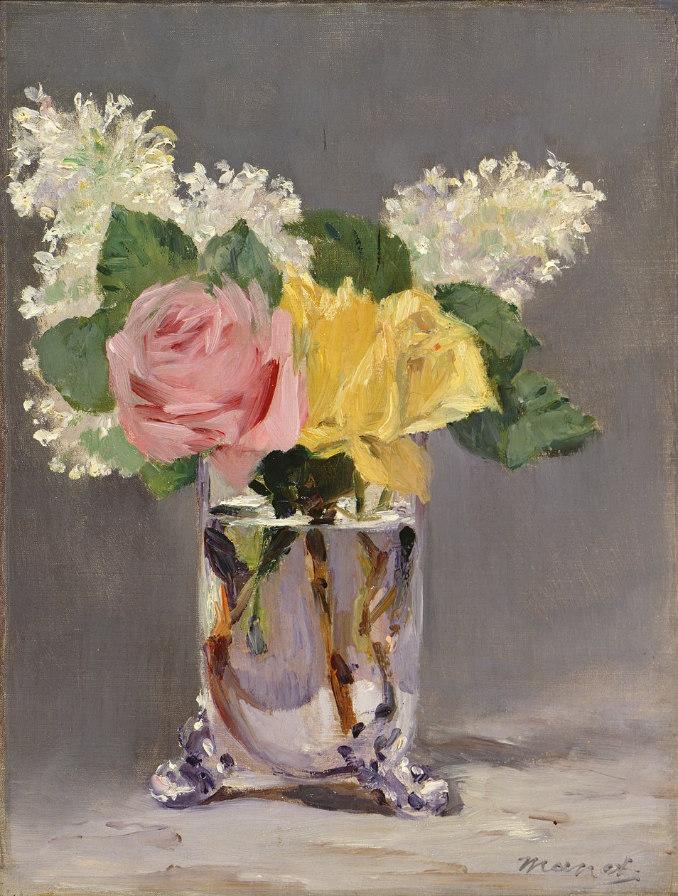 Sireenejä ja ruusuja, 1880 tekijältä Édouard Manet