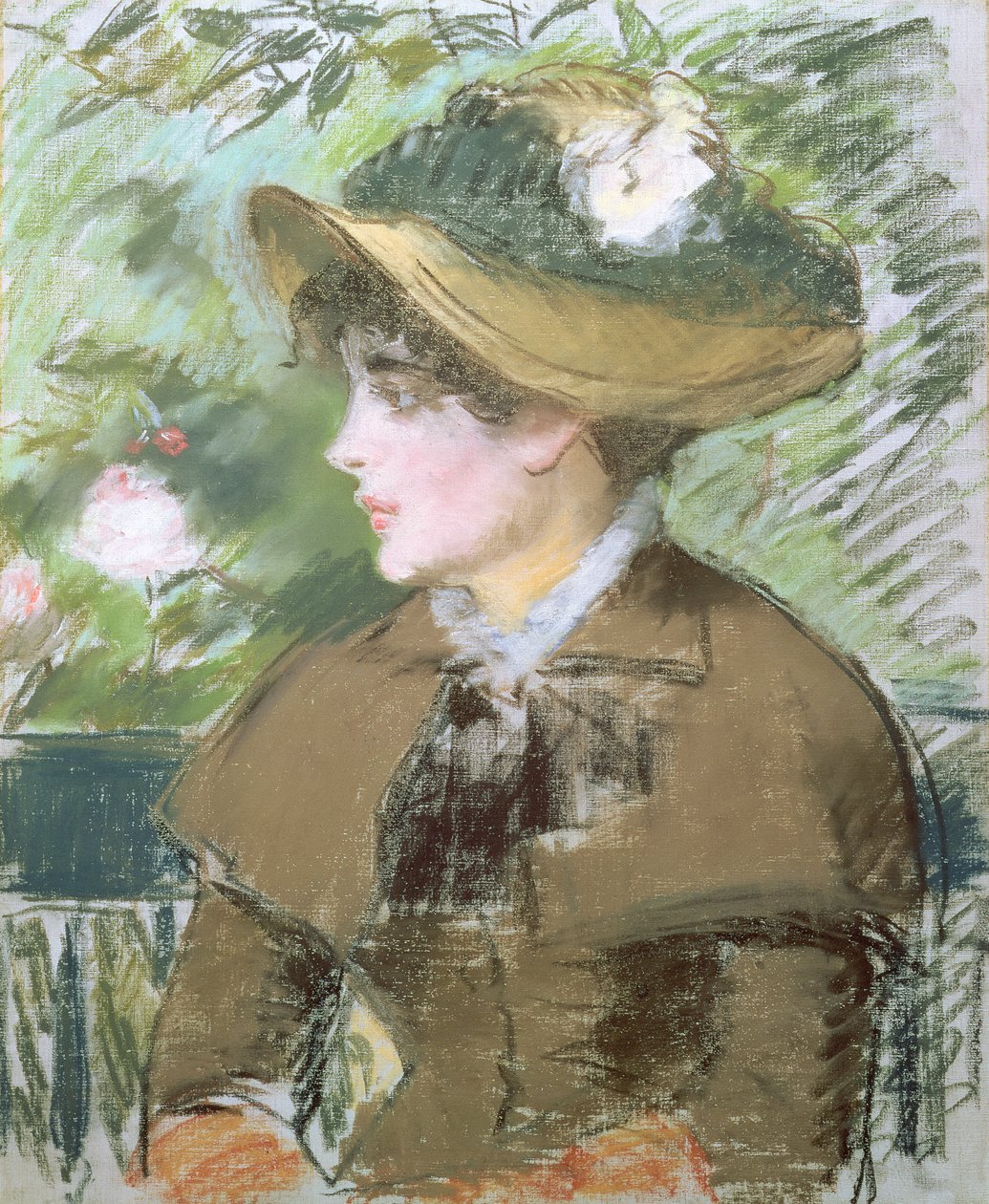 Penkillä, 1879 (pastelli) tekijältä Édouard Manet