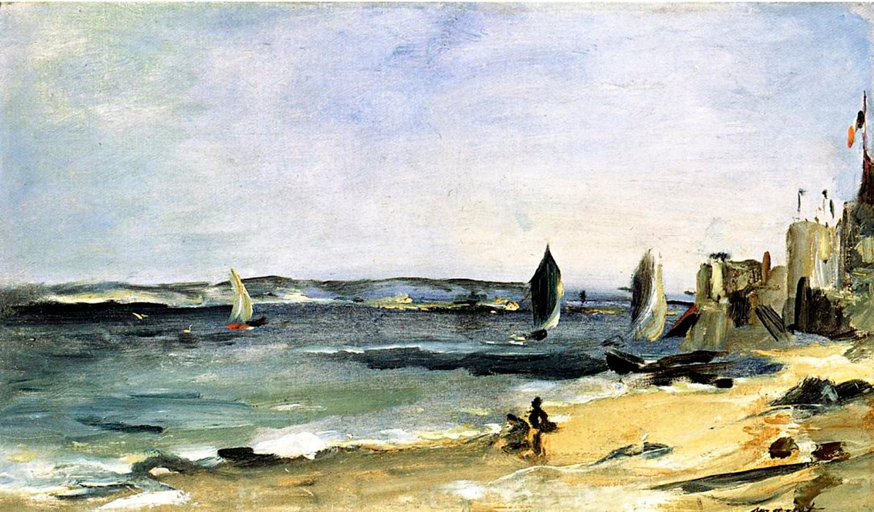 Meren ranta, Arcachon, 1871 tekijältä Édouard Manet