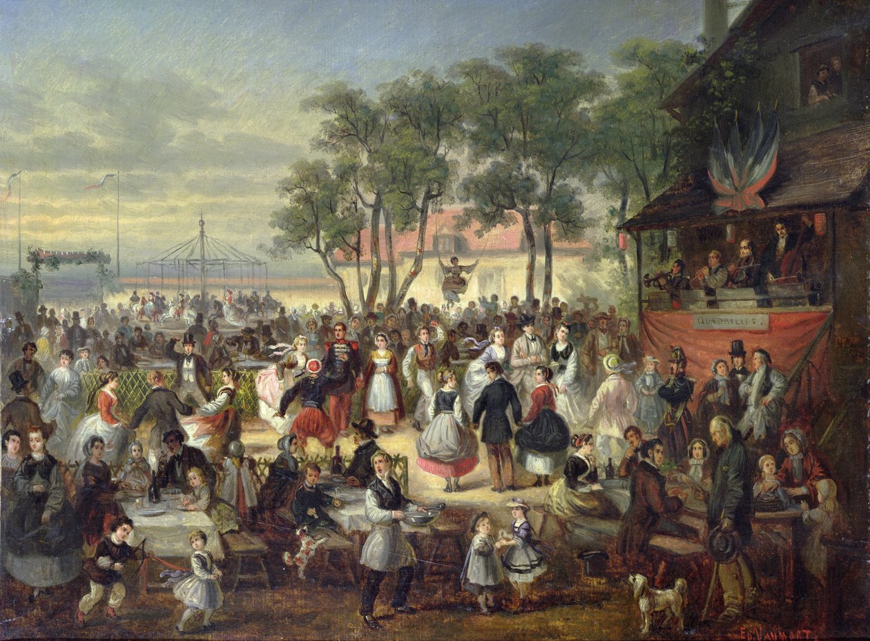 Juhla Saint-Cloudissa n. 1860 tekijältä Edouard Vaumort