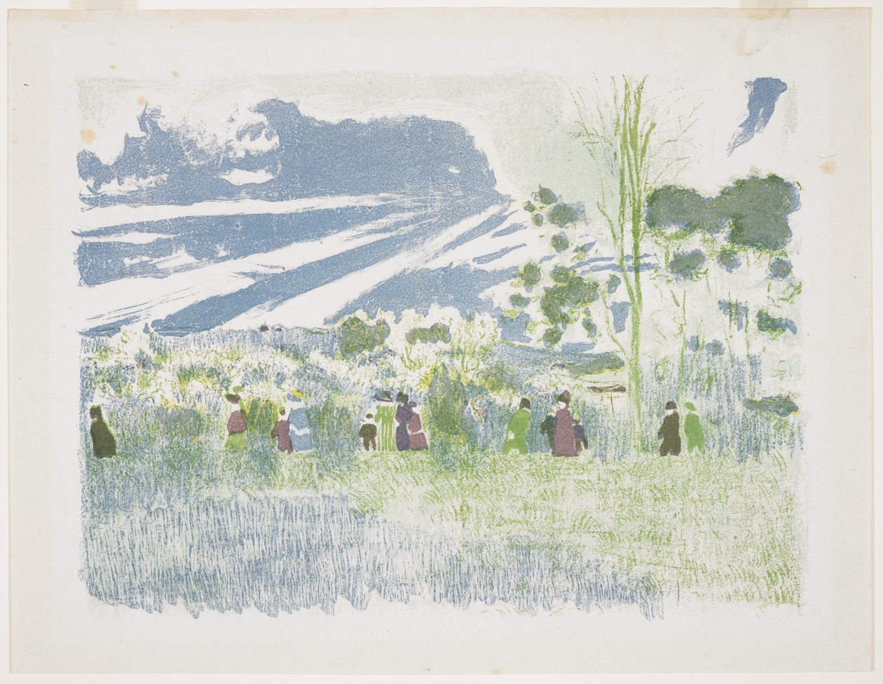 Across the Fields, 1899 tekijältä Edouard Vuillard