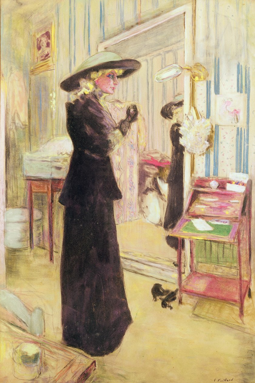 Charlotte Lysès, 1912 (pastelli kankaalle) tekijältä Edouard Vuillard