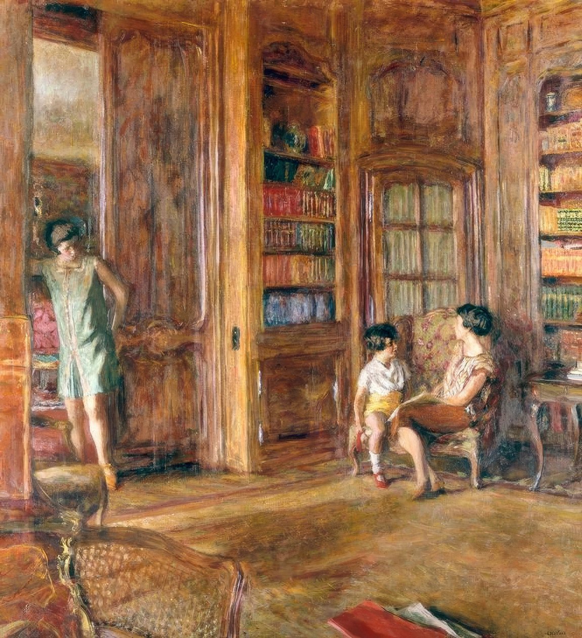 Dans la bibliothèque tekijältä Edouard Vuillard
