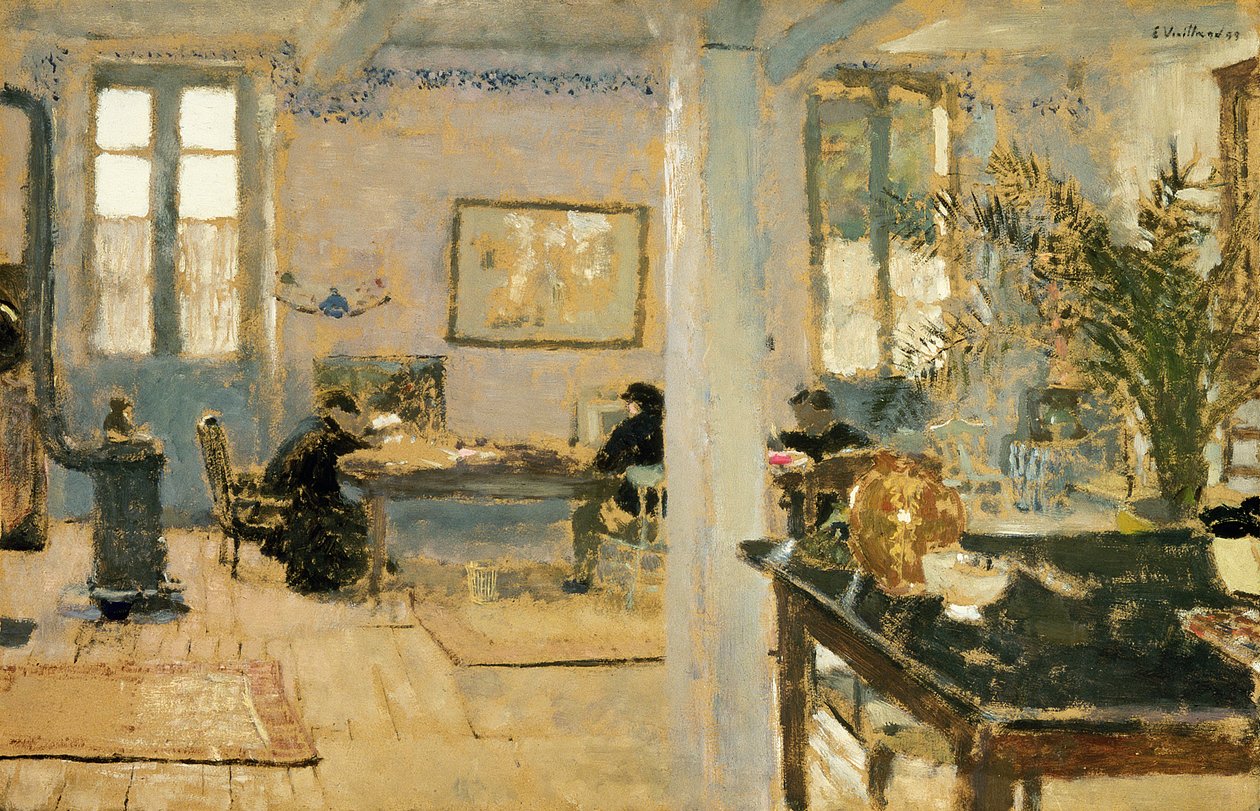 Huoneessa, 1890-luku tekijältä Edouard Vuillard