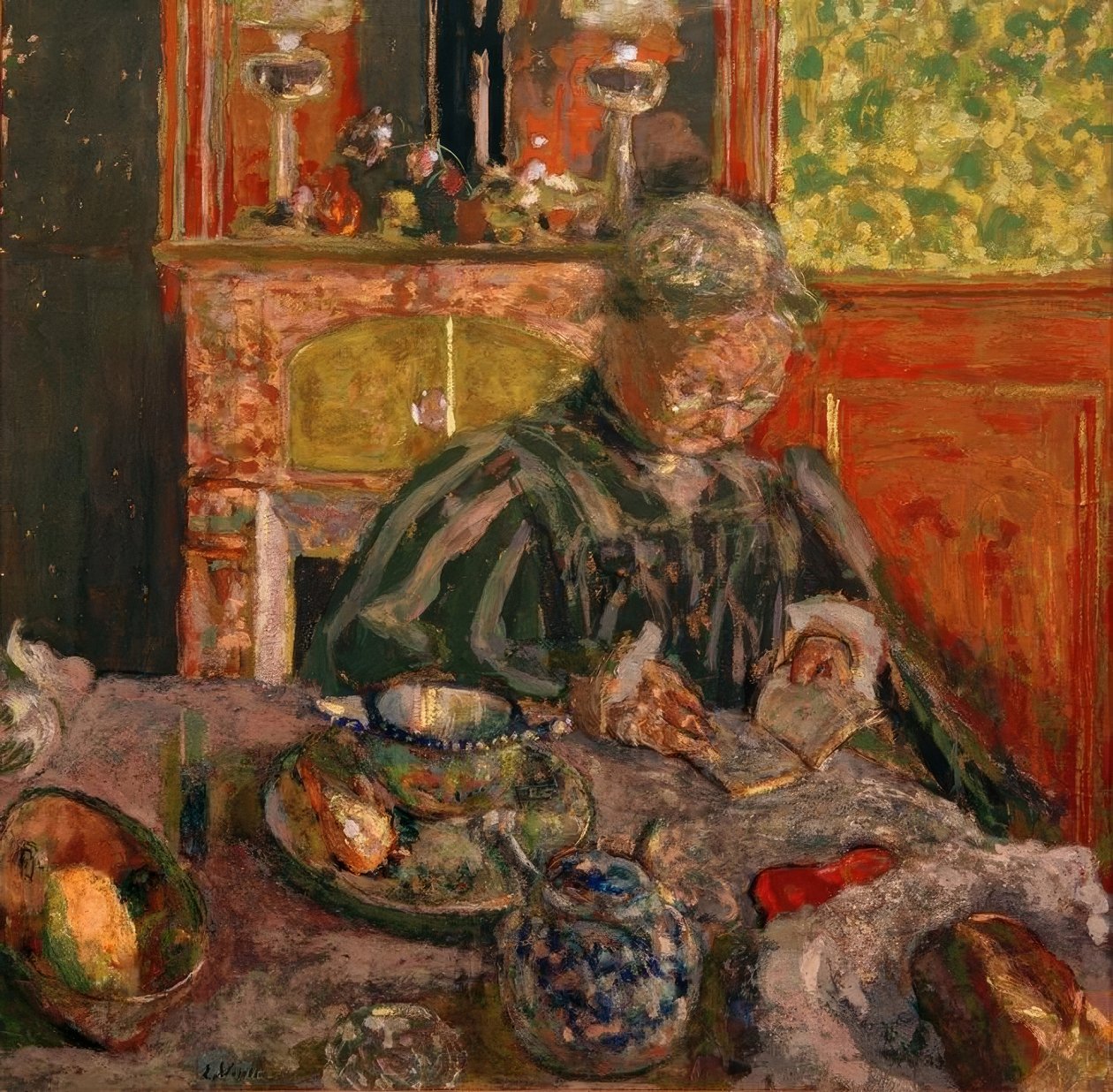 La liseuse tekijältä Edouard Vuillard