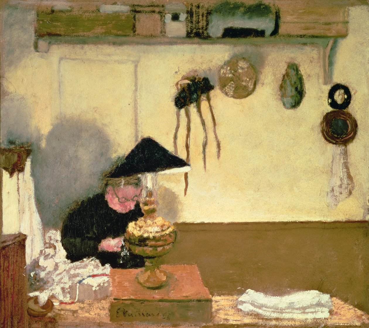Madame Vuillard Ompelu tekijältä Edouard Vuillard