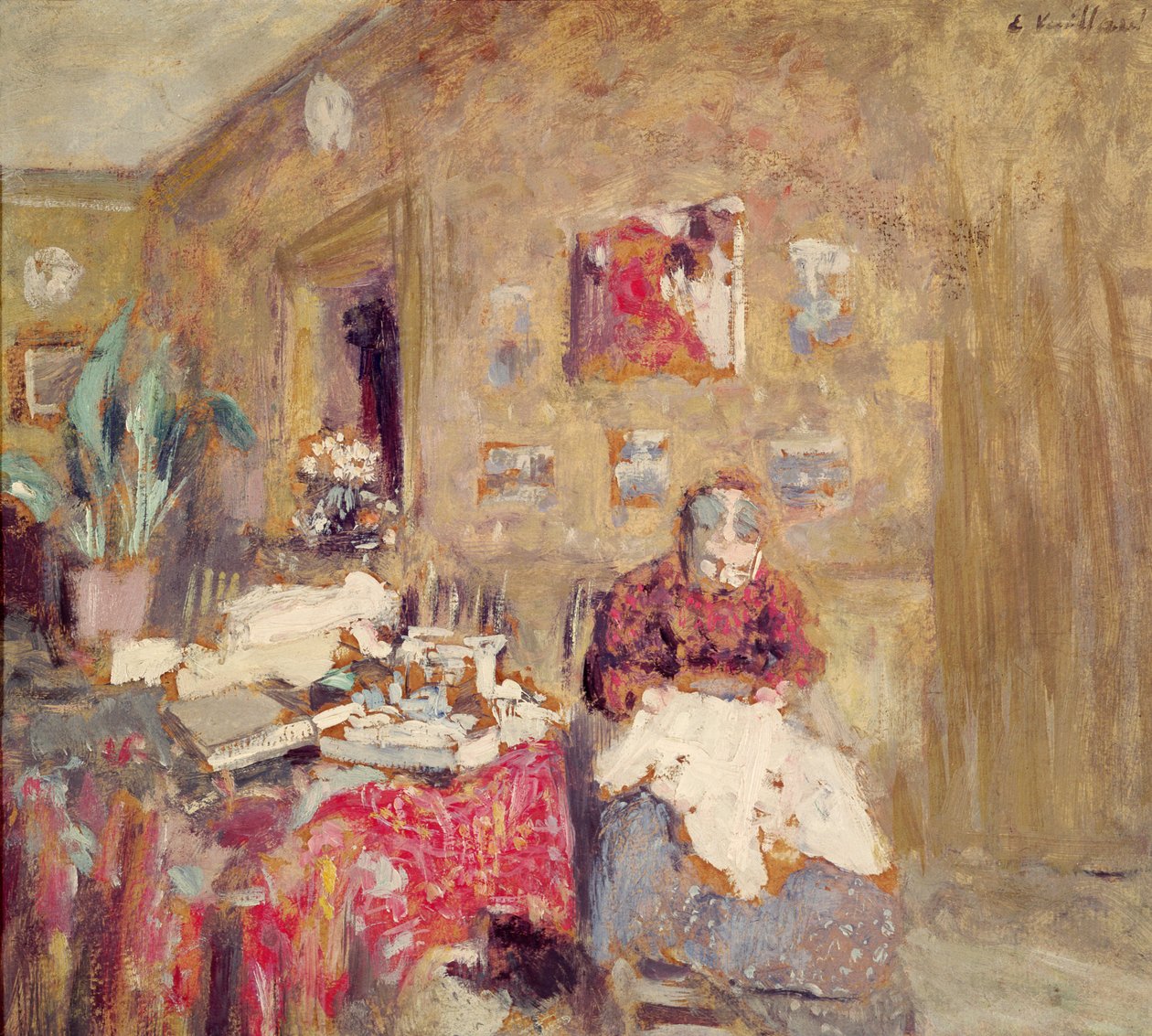 Taiteilijan äidin muotokuva tekijältä Edouard Vuillard