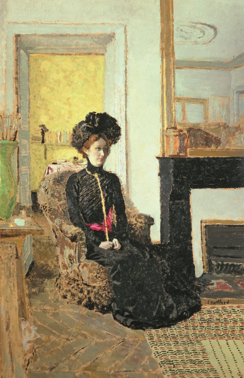 Istuva nainen, 1901 (öljy) tekijältä Edouard Vuillard