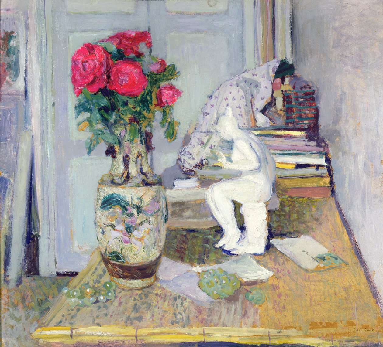 Maillolin ja Red Rosesin patsas, n. 1903-05 tekijältä Edouard Vuillard