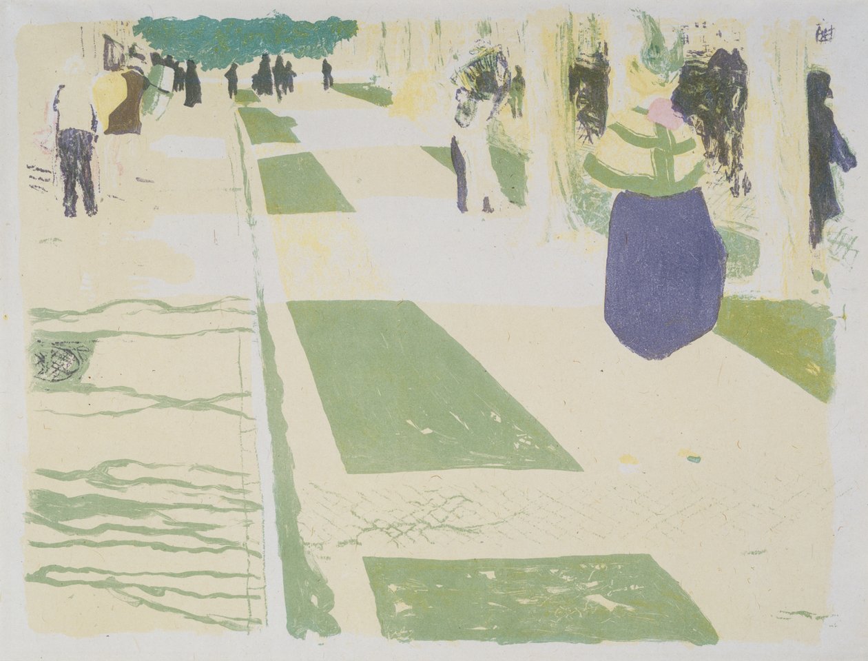 The Avenue, 1899 tekijältä Edouard Vuillard
