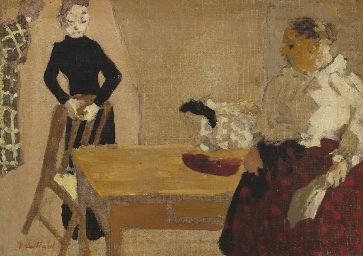 Keskustelu, 1891 tekijältä Edouard Vuillard
