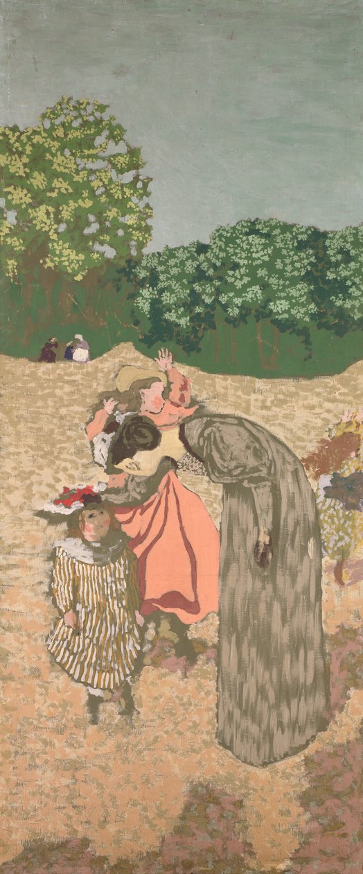 The Public Gardens: The Questioning, 1894 (tauti kankaalle) tekijältä Edouard Vuillard
