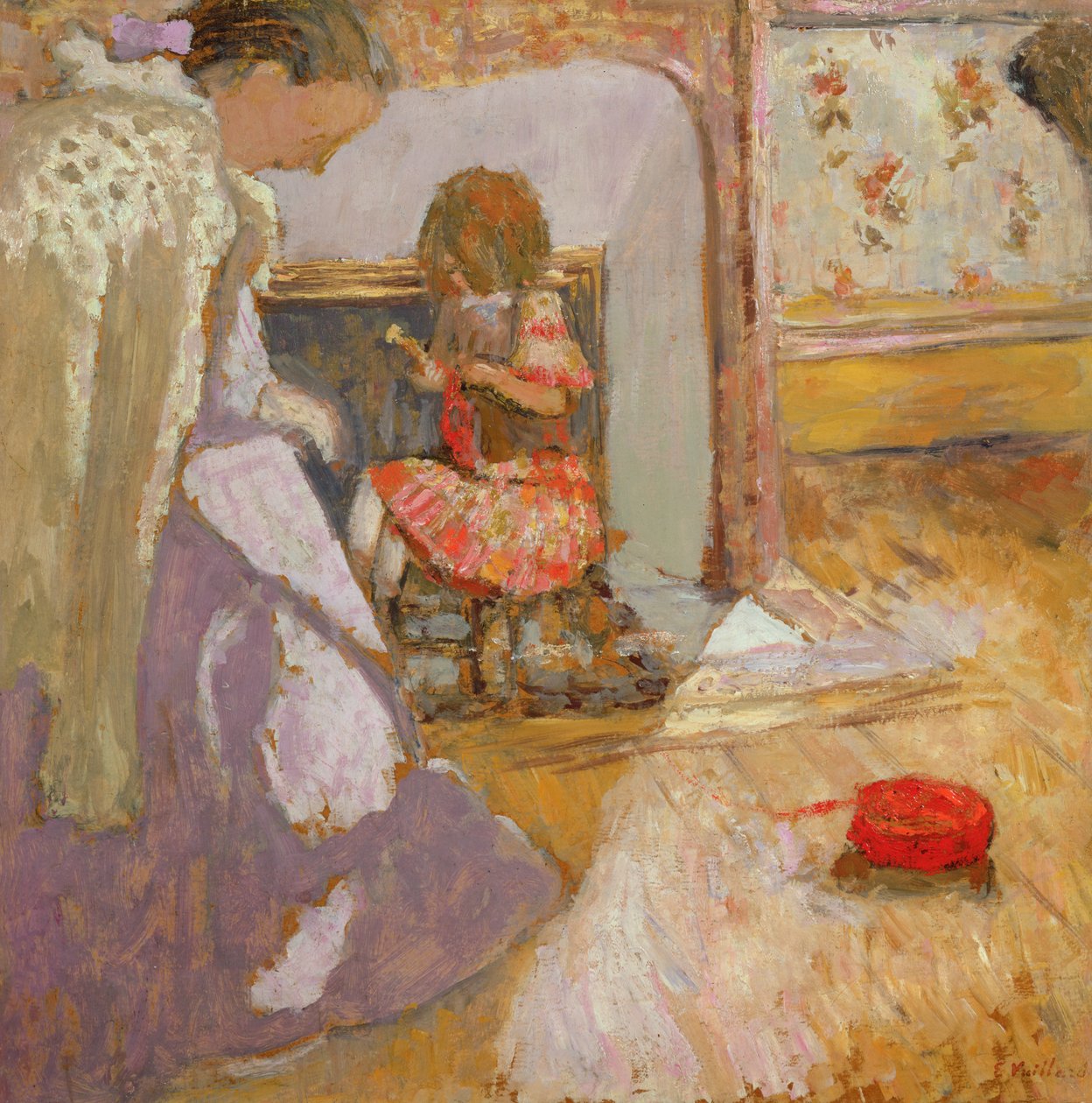 Punainen villapallo, n. 1903-05 tekijältä Edouard Vuillard