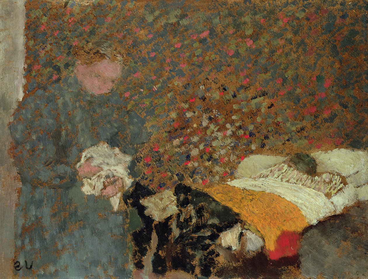 Sairas lapsi, noin 1892 tekijältä Edouard Vuillard
