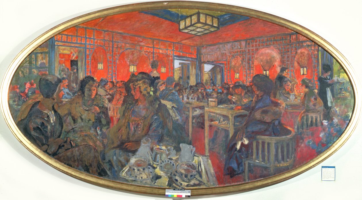 Teehuone Grand Teddyssä, 19189 tekijältä Edouard Vuillard