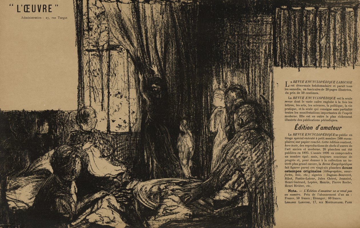 Theater de lOeuvre: Les Soutiens de la societe, 1895 tekijältä Edouard Vuillard