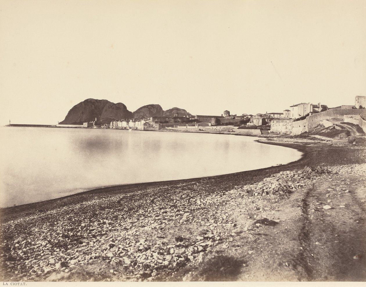 La Ciotat, n. 1860 (kuva). tekijältä Edouard Denis Baldus