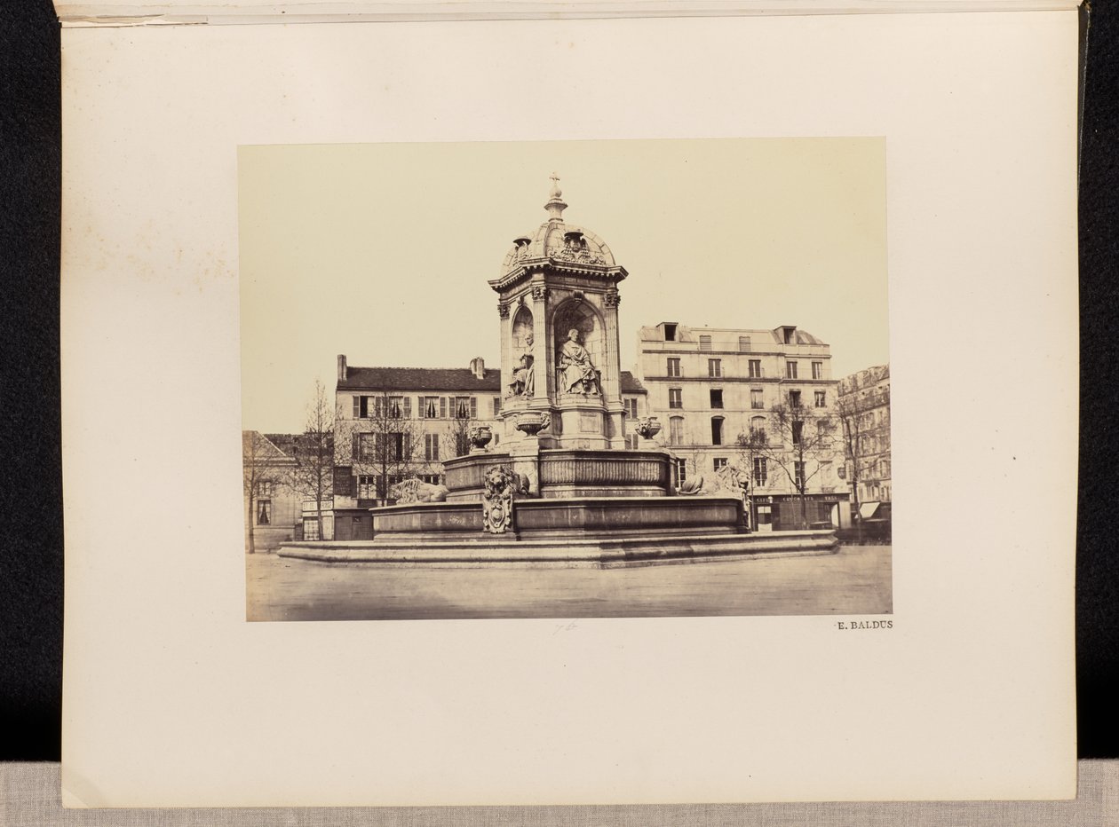 [Fontaine Saint Sulpice] (nro 76) tekijältä Édouard Baldus