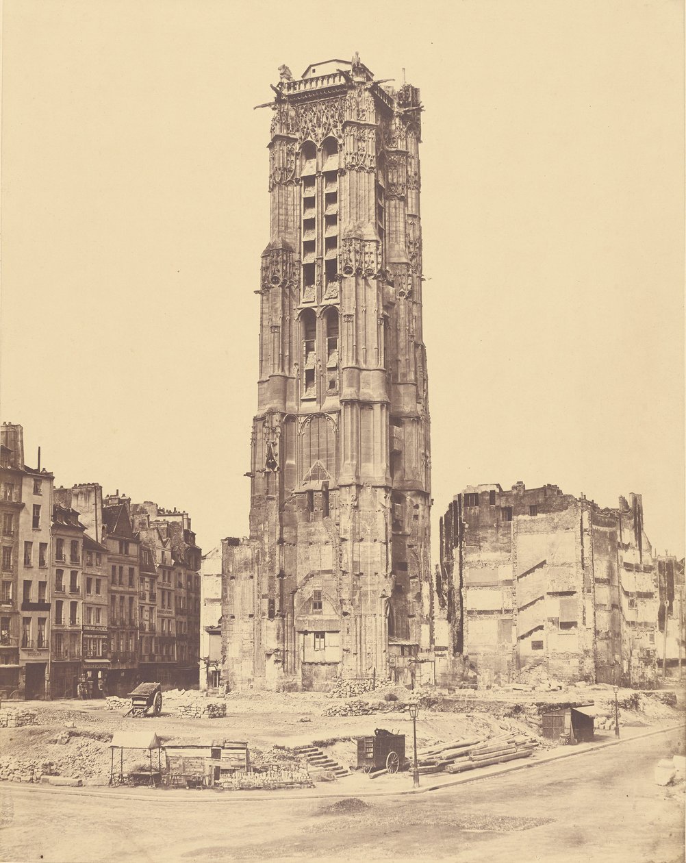 [Tour Saint-Jacques]。 tekijältä Édouard Baldus
