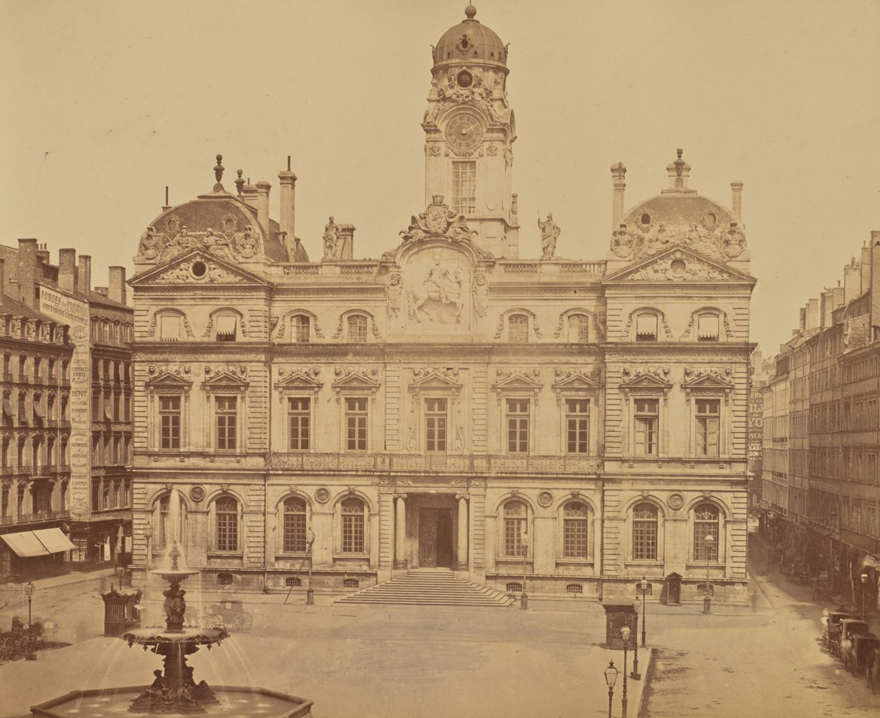 Lyon. Kaupungintalo tekijältä Édouard Baldus