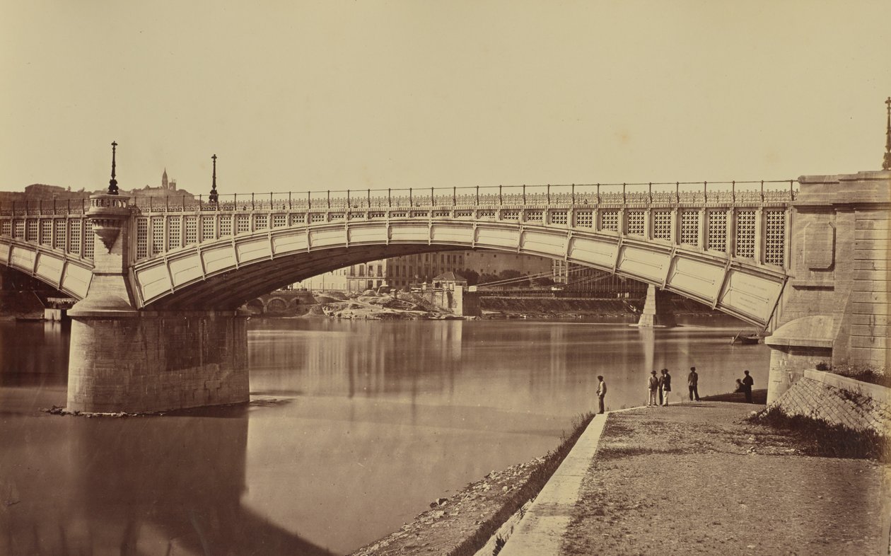 Lyon. Rhônen maasilta tekijältä Édouard Baldus