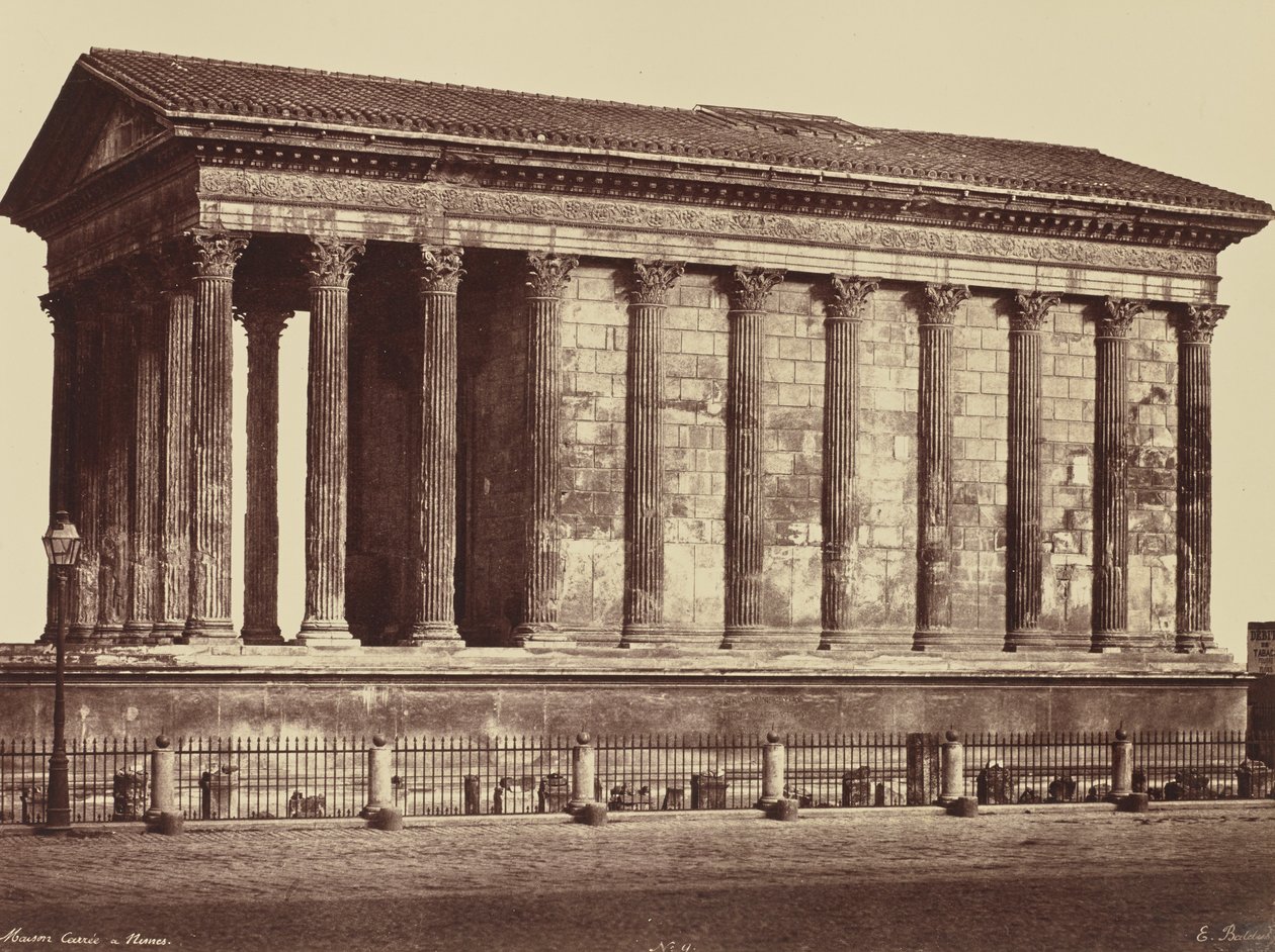 Nîmes. Maison Carrée tekijältä Édouard Baldus