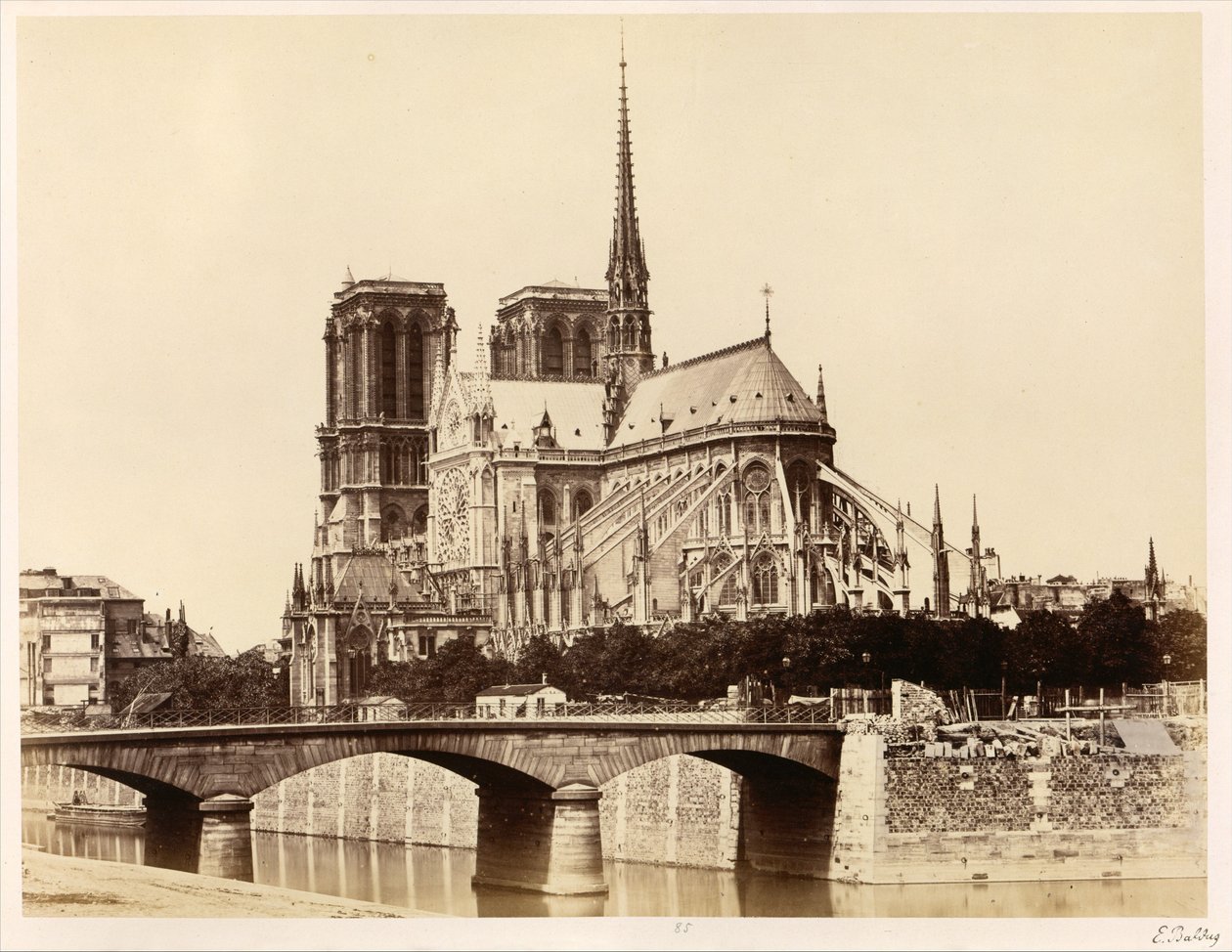 Notre-Dame (apsis) tekijältä Édouard Baldus