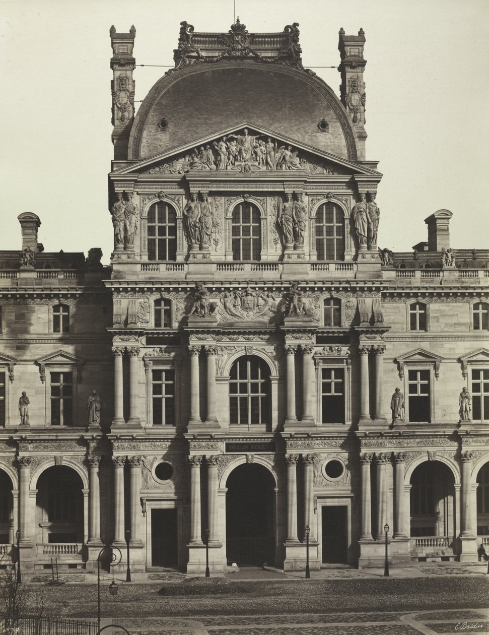 Richelieu-paviljonki, Louvre, Pariisi tekijältä Édouard Baldus