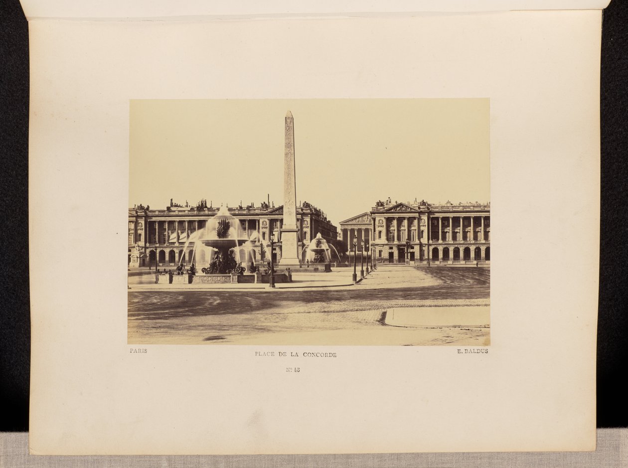 Place de la Concorde (nro 45) tekijältä Édouard Baldus