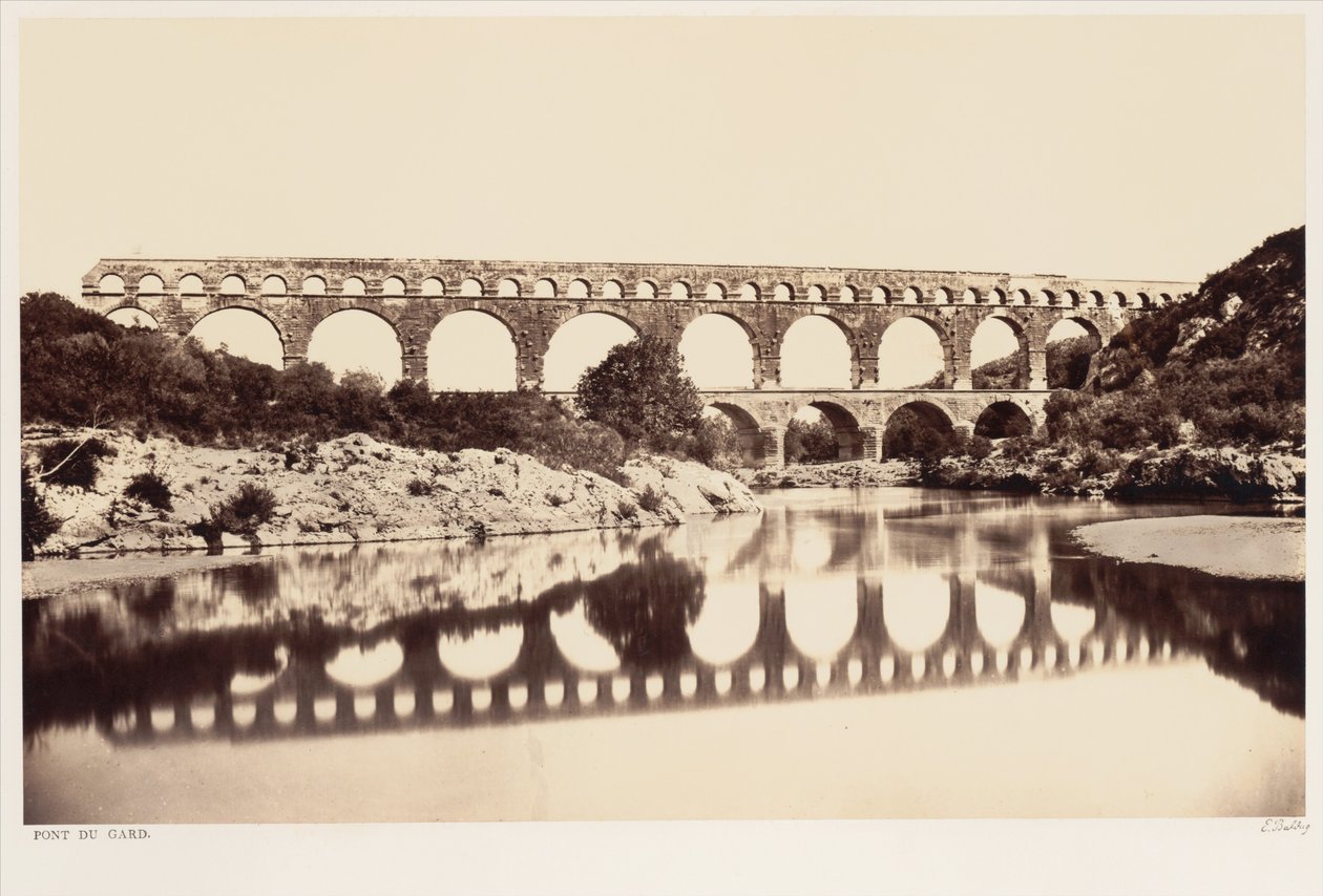 Pont du Gard tekijältä Édouard Baldus