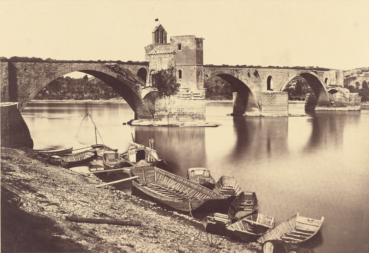Saint Bénézet -silta, Avignon tekijältä Édouard Baldus