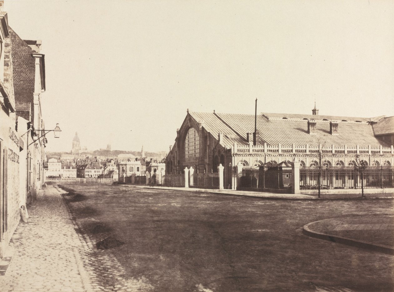 Boulognen rautatieaseman eteläpääty tekijältä Édouard Baldus