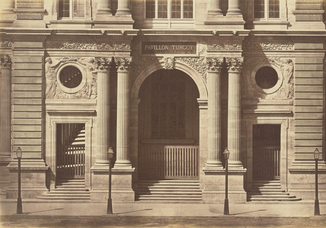 [Turgot-paviljongin pohjakerros, Louvre, Pariisi] tekijältä Édouard Baldus