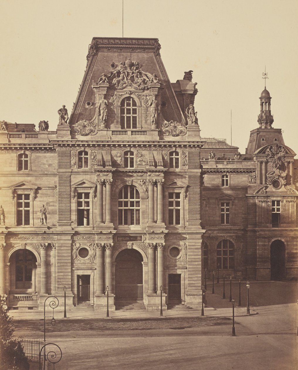 Mollien-paviljonki, Louvre, Pariisi tekijältä Édouard Baldus