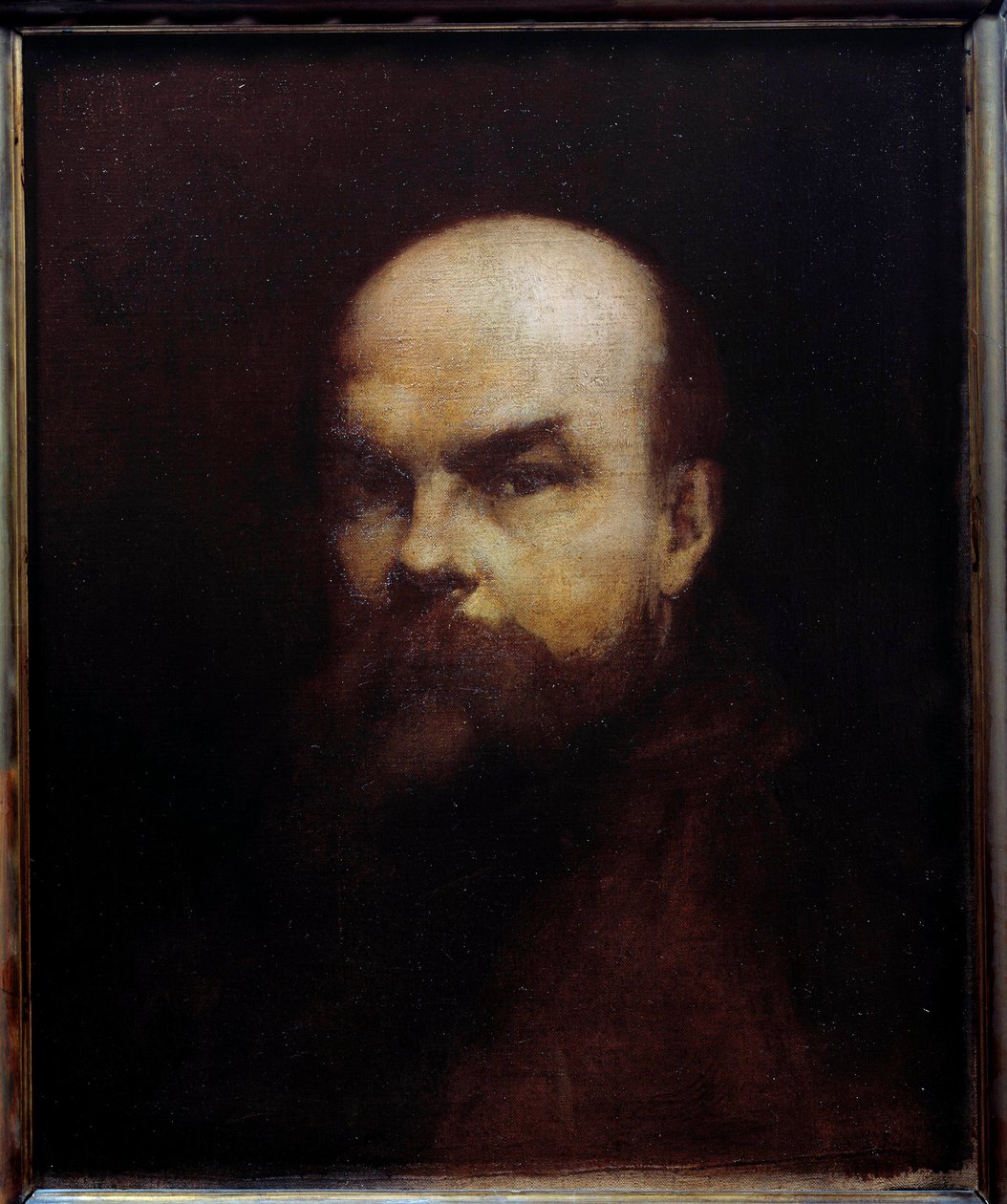 Ranskalaisen runoilijan Paul Verlainen (1844-1896) muotokuva Edouard Chantalatin maalaus (1800-luku) 1800-luku Metz, musee des Beaux Arts tekijältä Edouard Chantalat