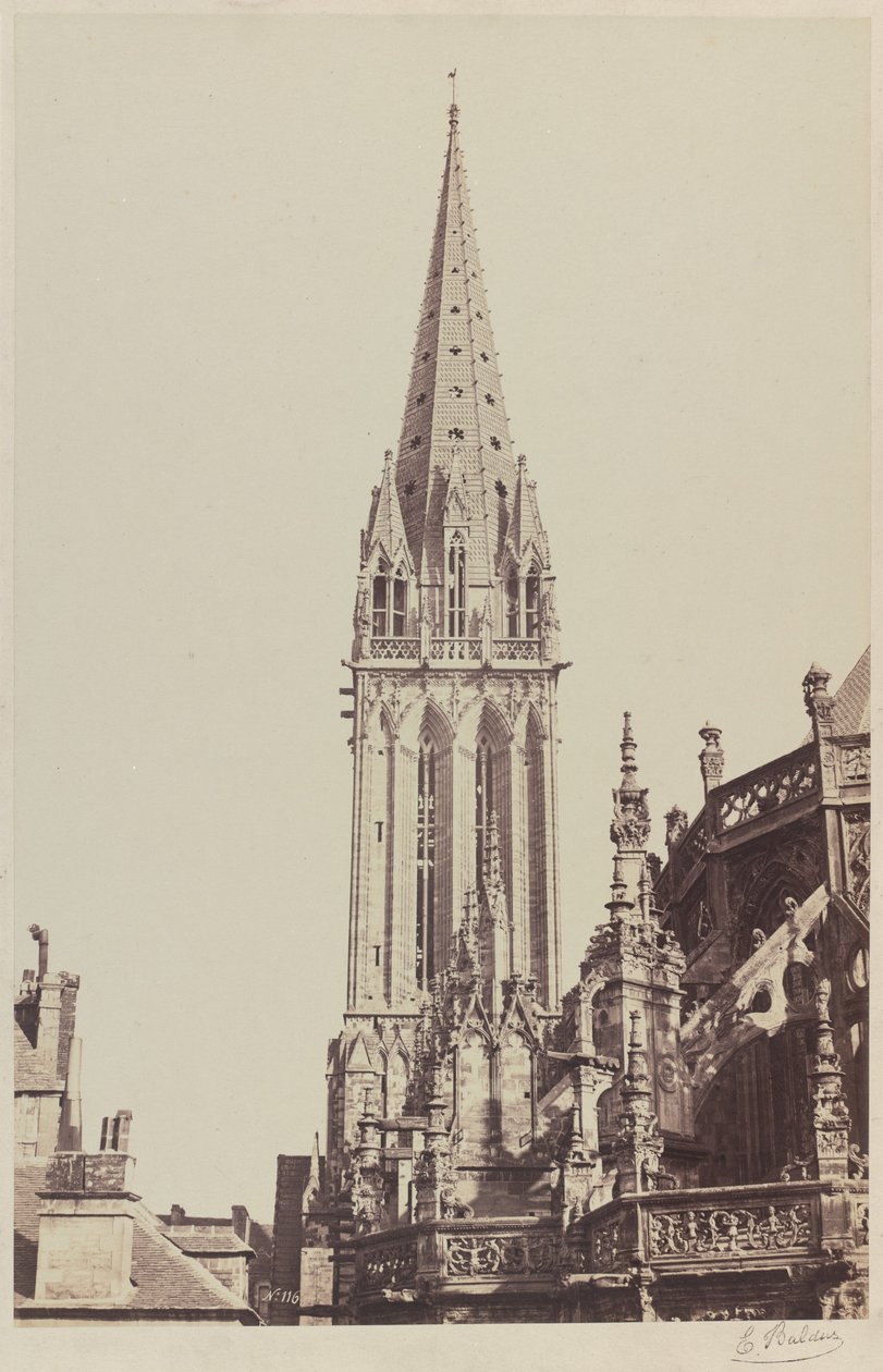 Saint-Pierren kirkko, Caen tekijältä Edouard Denis Baldus