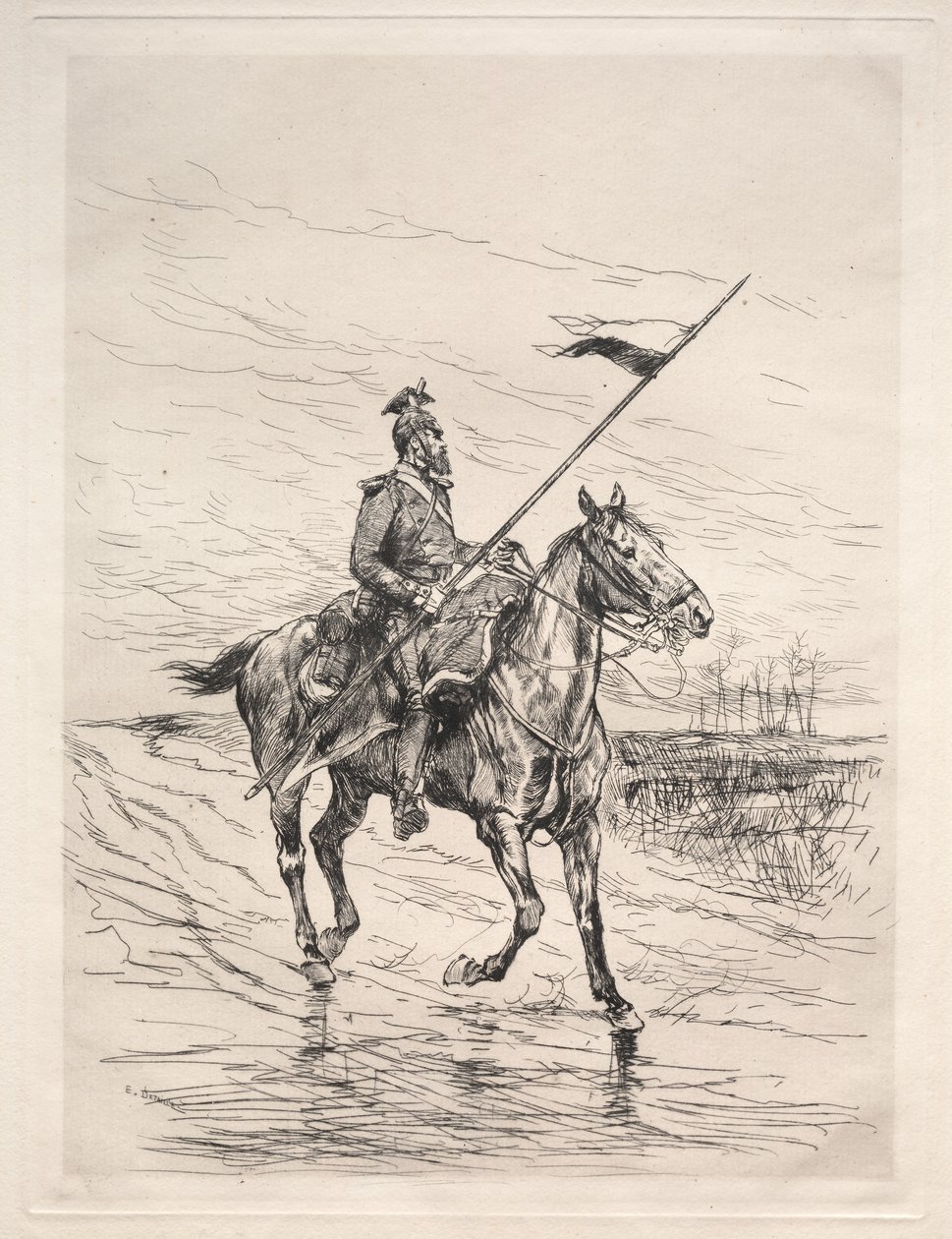 Uhlan. tekijältä Jean Baptiste Edouard Detaille