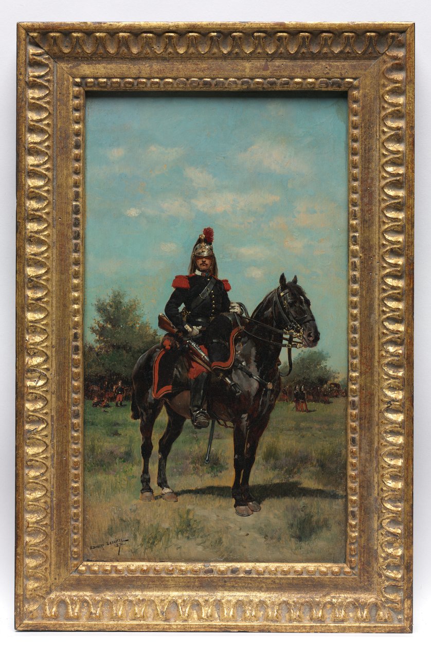 Ratsutettu draguuniupseeri, 1876. tekijältä Jean Baptiste Edouard Detaille