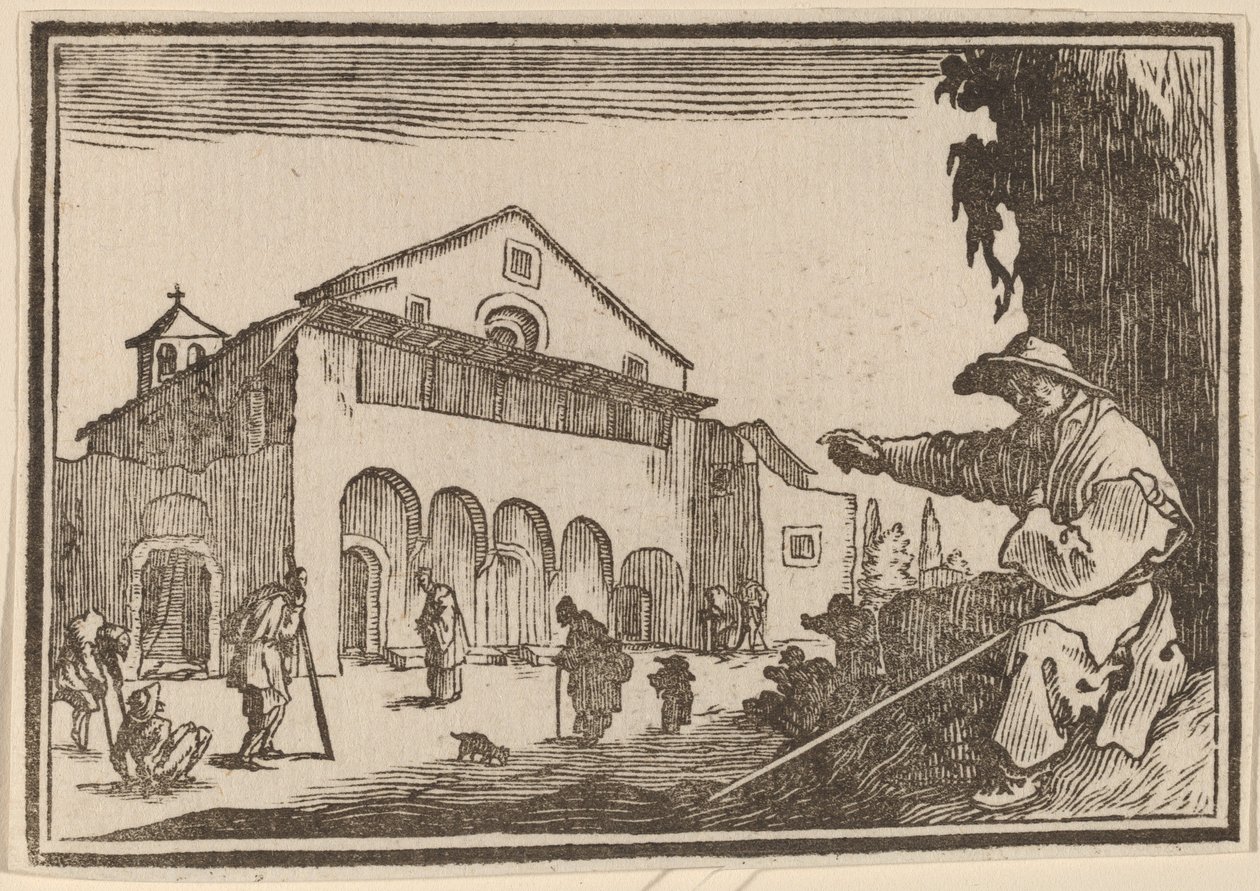 Almshouse tekijältä Edouard Eckman after Jacques Callot