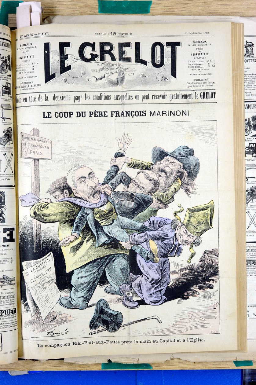 Portada de “” Le Grelot”, número 1170, Satíric en colors finlandesos tekijältä Edouard Guillaumin Pepin