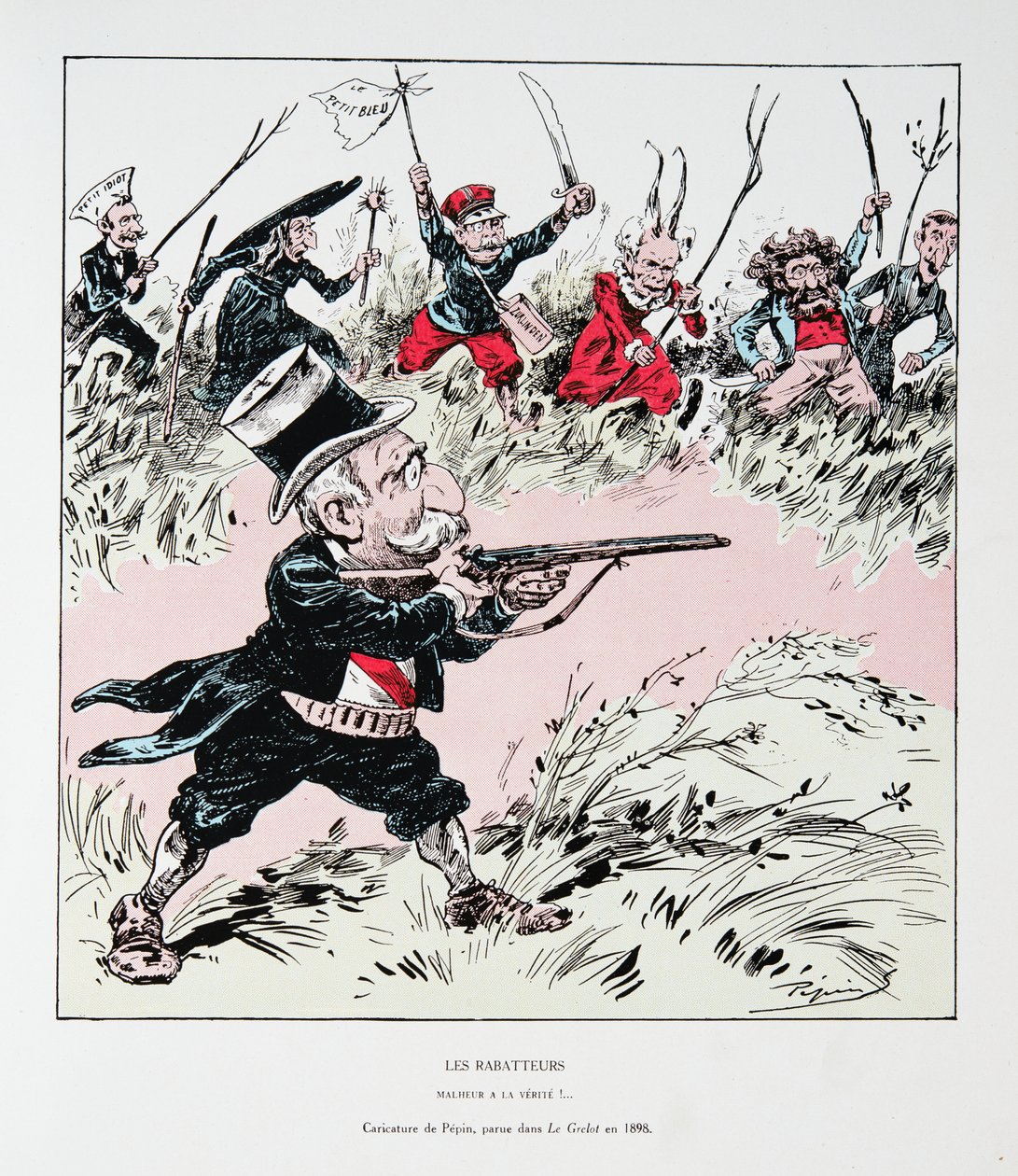 Les Rabatteurs: Voi totuutta!, julkaisusta History of the Third Republic, osa. I, Poliittinen historia, jul. 1933 tekijältä Edouard Guillaumin Pepin