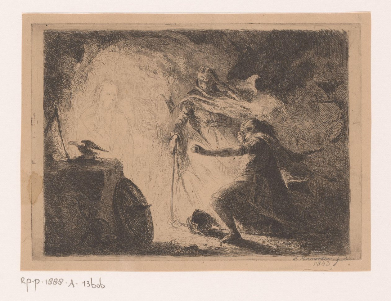 Saul Endorin noidan kanssa tekijältä Edouard Hamman (signed by artist)