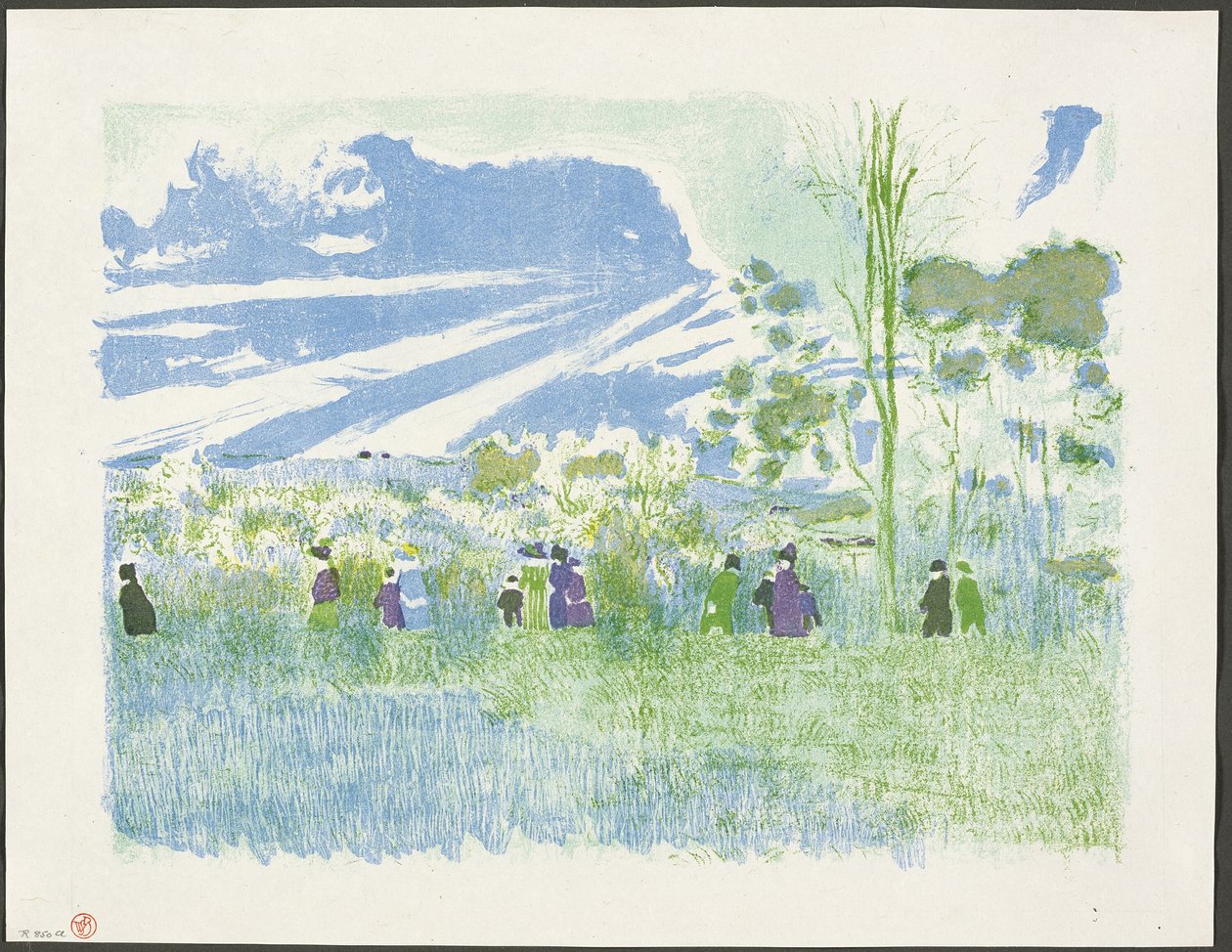 Across the Fields, levy kolme sarjasta Landscapes and Interiors (Maisemia ja sisätiloja) tekijältä Édouard Jean Vuillard