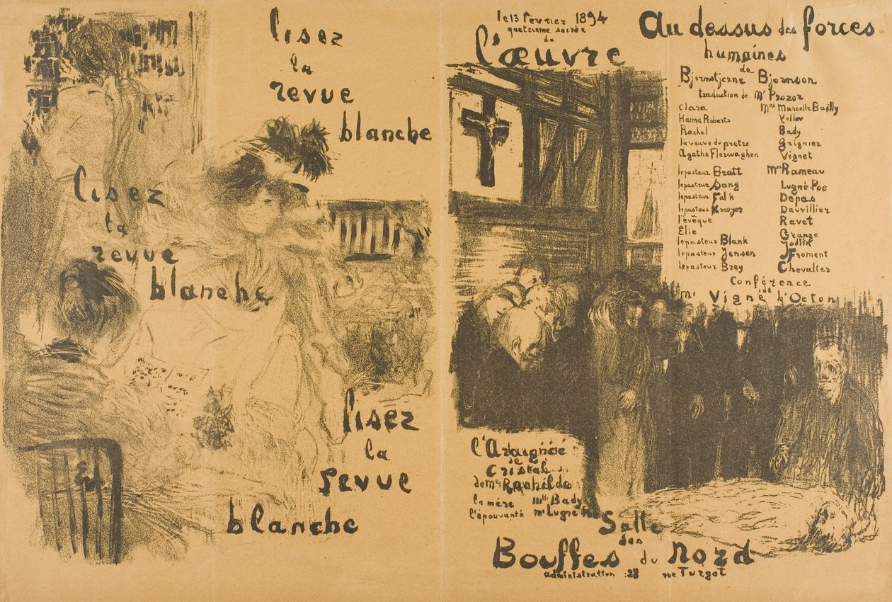 Lue "La Revue Blanche" muuttui - yli inhimillisen voiman tekijältä Édouard Jean Vuillard