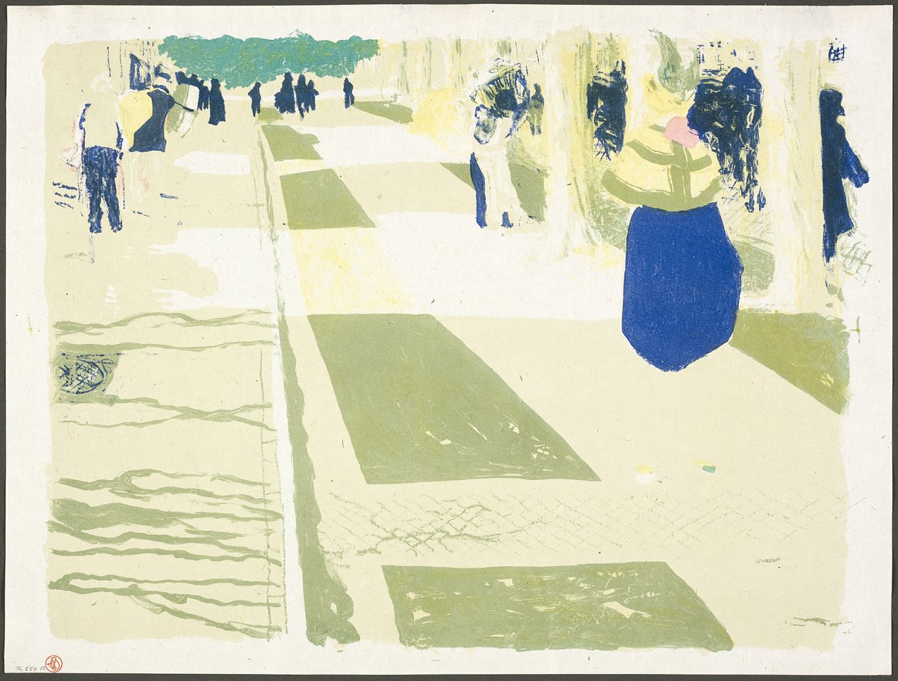 The Avenue, levy kaksi sarjasta Landscapes and Interiors (Maisemat ja sisätilat). tekijältä Édouard Jean Vuillard