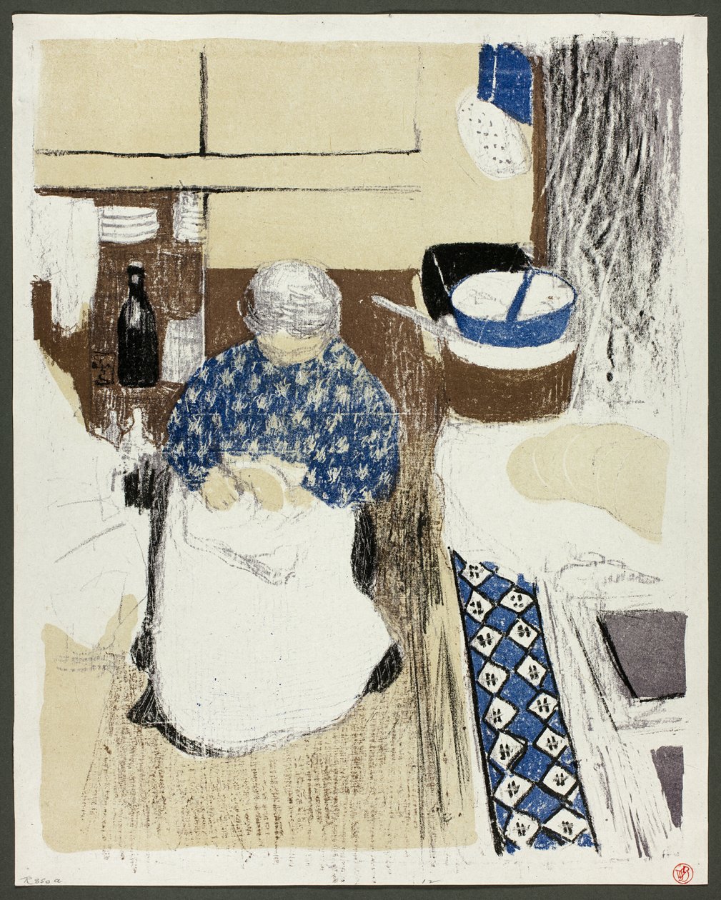 The Cook, levy yksitoista teoksesta Landscapes and Interiors (Maisemat ja sisätilat). tekijältä Édouard Jean Vuillard